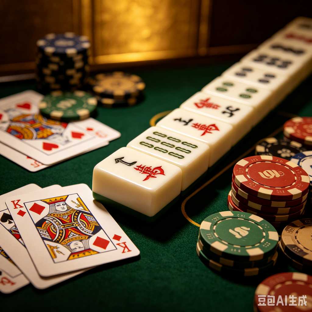 printed logo mahjong set